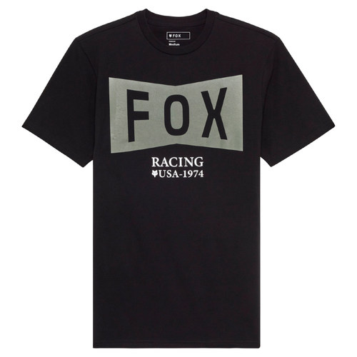 美国Fox Typeface Prem时尚圆领T恤男户外骑行T恤衫休闲短袖上衣