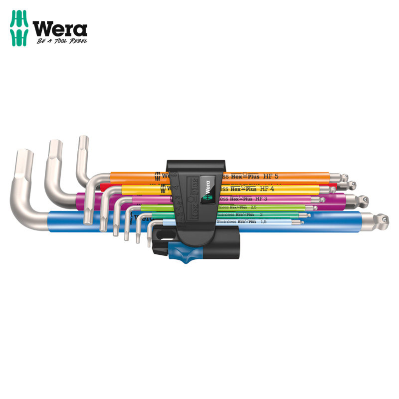 德国Wera 3950/9 Hex-Plus L 型扳手套装不锈钢六角扳手