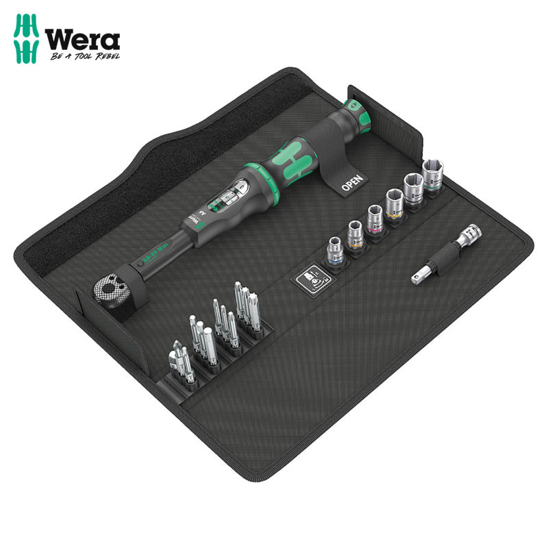 德国Wera扭矩扳手20件套套筒扳手维修工具