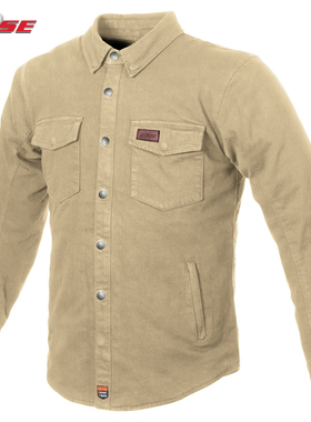 Buse Jackson Denim机车衬衫工装上衣夹克摩托车骑行服日常时尚男