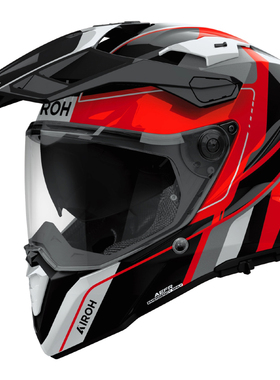 意大利Airoh Commander 2耐力头盔户外骑行头盔越野全盔双镜片