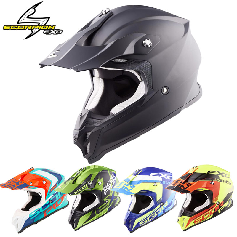 美国scorpion蝎子头盔vx-16 air摩托车越野赛车骑行机车充气脸颊