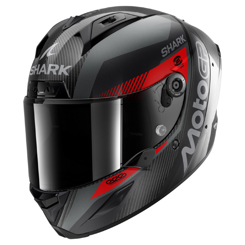 法国shark Aeron MotoGP碳纤维骑行全盔户外摩旅公路赛骑行头盔