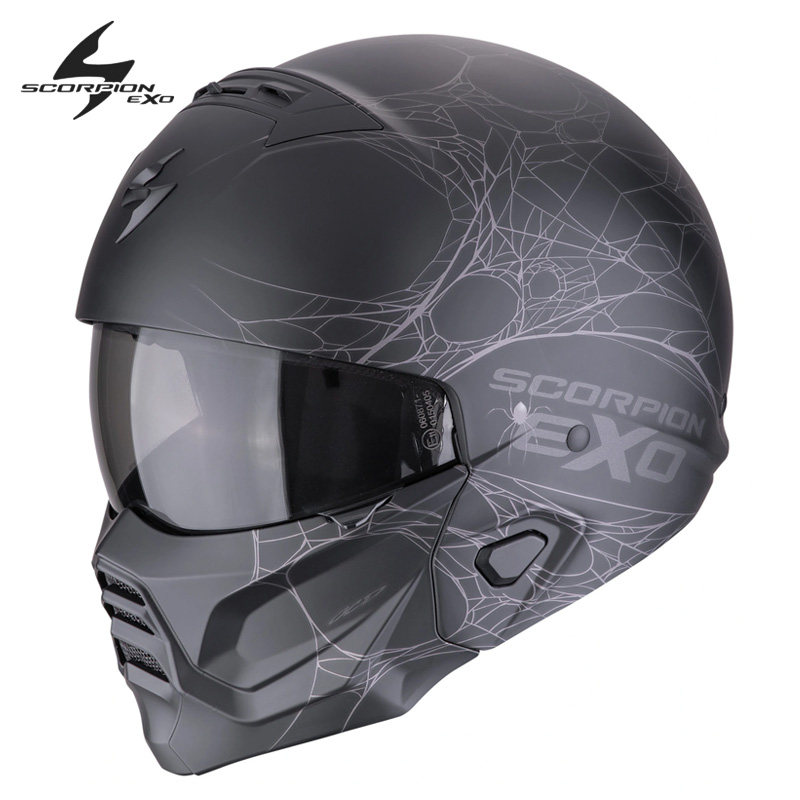 Scorpion蝎子EXO-Combat 2复古哈雷头盔可拆装头盔通勤骑行全盔