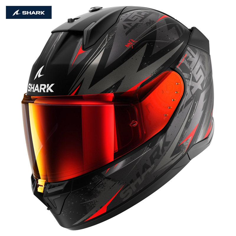 法国shark鲨鱼d-skwal 3星空三代全盔户外出游骑行防雾头盔四季通