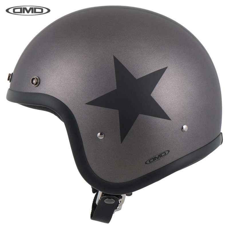 意大利DMD Retro复古半盔户外骑行头盔安全帽星光灰