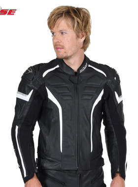 德国Buse Cento户外出游骑行服真皮皮夹克真皮外套坚固厚实防摔安