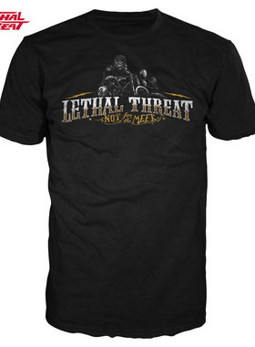 美国Lethal Threat夏季圆领印花短袖T恤衫休闲时尚短袖男户外骑行