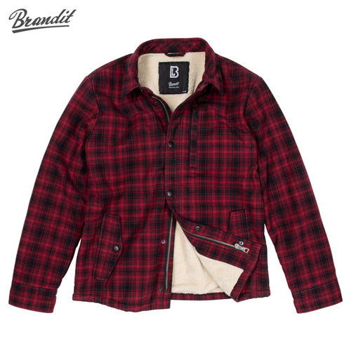 德国Brandit复古毛绒衬衫夹克秋冬保暖加绒外套