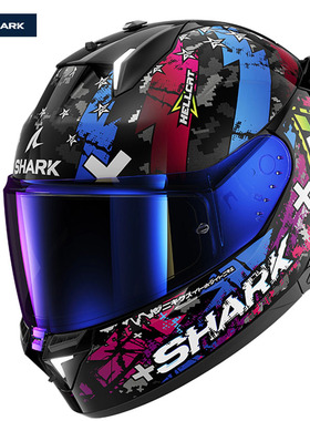 法国Shark Skwal i3户外出游骑行头盔防雾通风舒适摩旅户外LED男