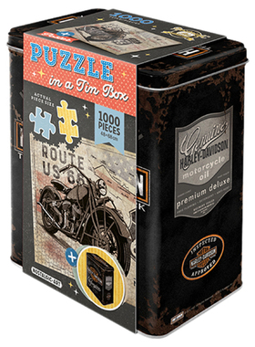 Harley Davidson哈雷戴维森拼图盒Route 66复古风格拼图1000片