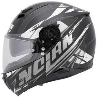 LE户外骑行安全防摔舒适全盔防雾头盔双镜片 意大利Nolan诺兰N87