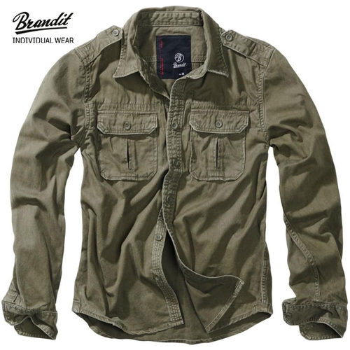 德国Brandit复古水洗休闲外套男士衬衫春秋款外套夹克时尚工装夹