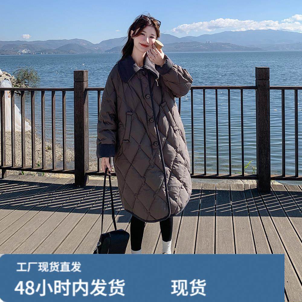 灯芯绒拼接灰咖色菱格大被子羽绒服女冬超火好看高级小众加厚外套,模玩/动漫/周边/娃圈三坑/桌游,Cosplay女装/cos女装,淘宝优惠券,粉丝福利购,淘宝优惠卷