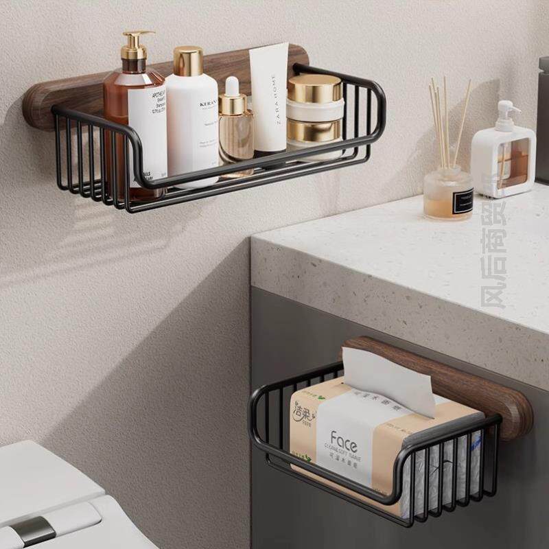 纸巾架高级感新款挂式收纳盒纸筒厕纸卷纸架子手纸纸盒置物架卫浴