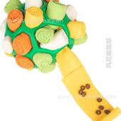 宠物嗅闻炸炸球玩具 狗狗盲盒藏食泡泡橡胶球嗅闻益智防拆家玩具