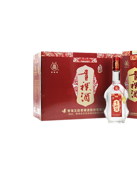 互助09版三星青海青稞酒43度500ml清香型纯粮白酒6瓶整箱礼盒白酒