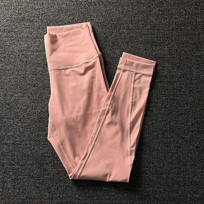 外贸网纱拼接裸感运动健身裤提臀高腰跑步透气女瑜伽九分裤