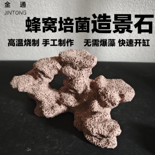 海水鱼缸 造景石 人造吸水石 珊瑚基座礁石 过滤替代活石 培菌石