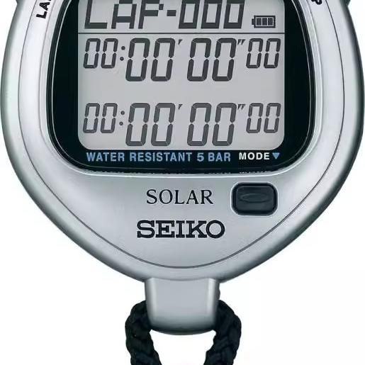 SEIKO秒表 精工S062太阳能电子计时器 适用各类运动 多功能秒表