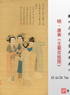 仿古画临摹画稿高清微喷唐伯虎