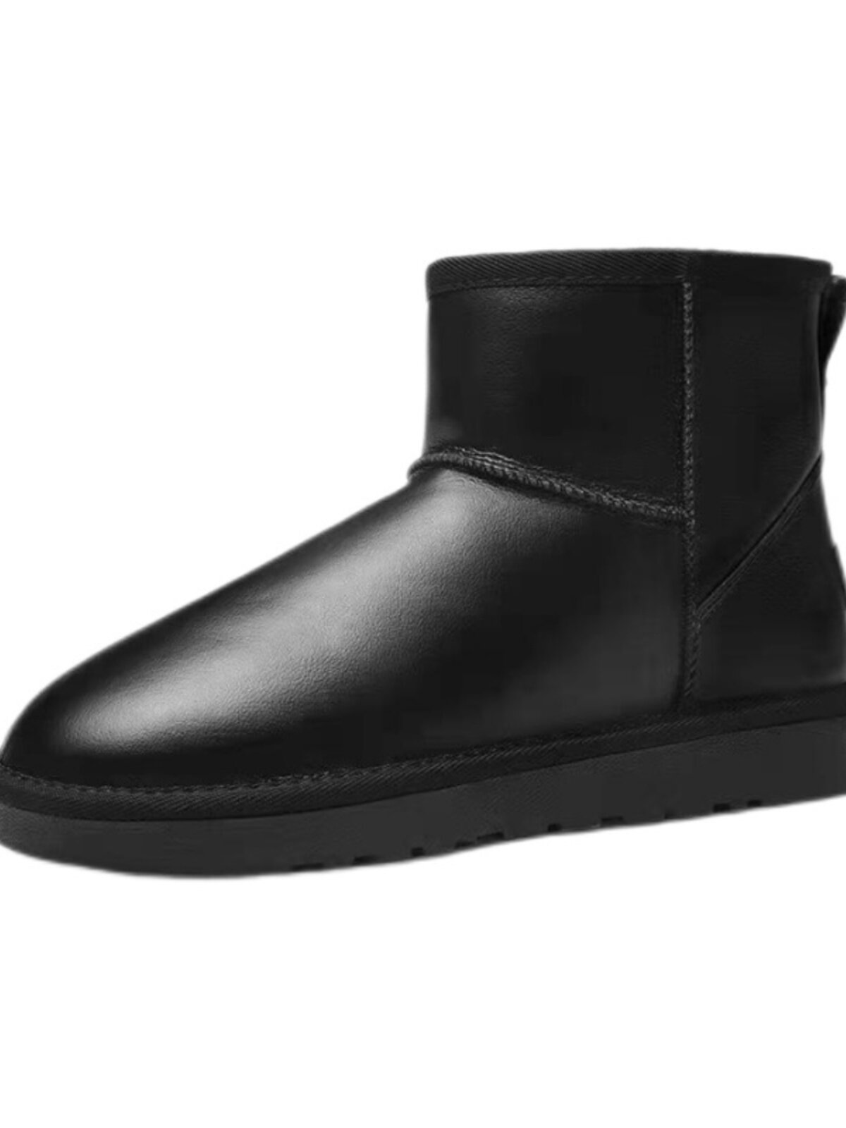 WINTER SHORT SNOW BOOTS MENS FLEECE WATERPROOF LEATHER COTTON BOOTS THICKENED WARMTH NON-SLIP MENS COTTON SHOES PLUS SIZE BREAD SHOES