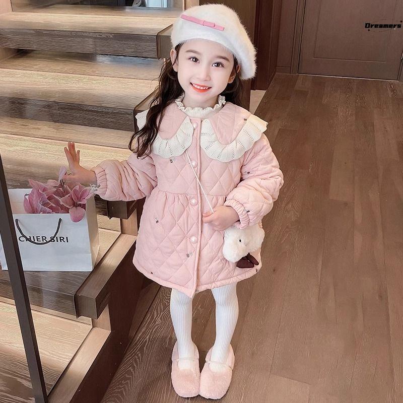 女童洋气棉服冬装2024新款秋冬款