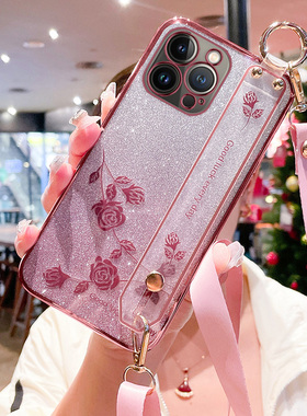 适用于苹果15手机壳iphone15pro保护max硅胶套plus全包i15防摔promax软壳pm腕带ip十五por斜跨可背挂绳p1us支
