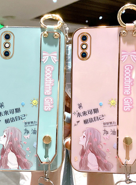 适用于iPhoneX手机壳苹果XS腕带iphone保护硅胶套XR镜头全包xmax防摔max软壳xsxmax挂绳ipx女潮ip9新款iponex