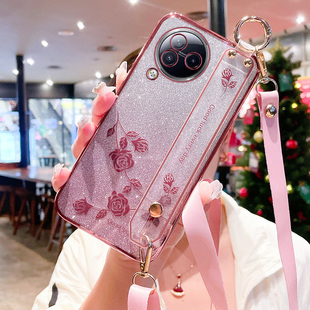 适用于小米civi3手机壳xiaomicivi3保护硅胶套5G全包vici防摔cici创意clvl软壳civ腕带xiaomi斜跨可背挂绳cv