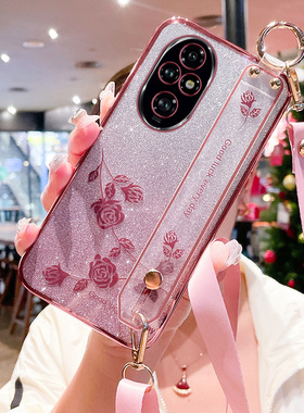 适用于华为荣耀200手机壳honor200pro保护5G硅胶套ELI一AN00镜头全包ELP防摔软壳por腕带pr0斜挎可背挂绳支架
