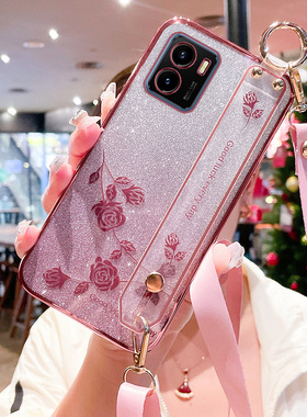 适用于vivoiqoou5x手机壳iqoou5x保护硅胶套V2180GA全包防摔vivo软壳女vivoiq00腕带u5x爱酷iq斜跨可背挂绳iq