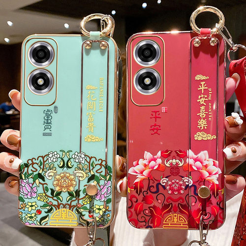 oppoA2x手机壳中国风腕带挂绳