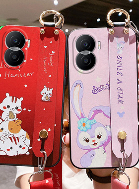 适用于华为荣耀X40i手机壳DIO一AN00保护硅胶套5G全包防摔honor磨砂软壳x4oi外壳DIOAN腕带挂绳i5g卡通x女潮