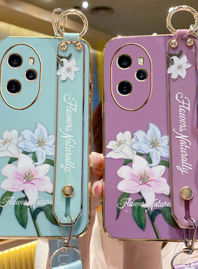适用于华为荣耀100手机壳honor100pro保护5G硅胶套MAA一AN00全包防摔软壳MAAAN10腕带por支架pr0创意挂绳新款