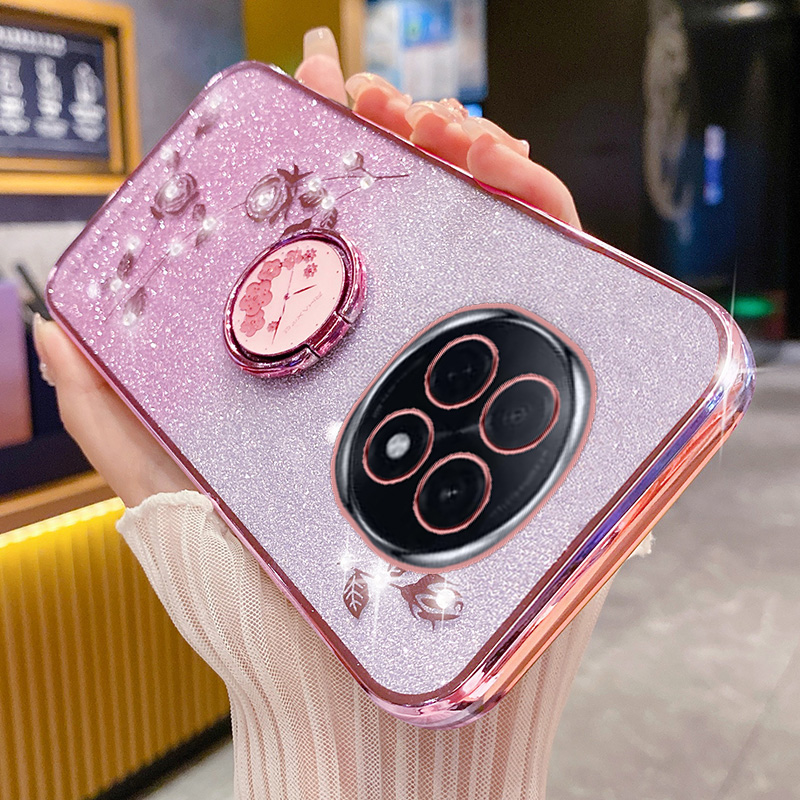 oppoa5pro手机壳玫瑰花支架