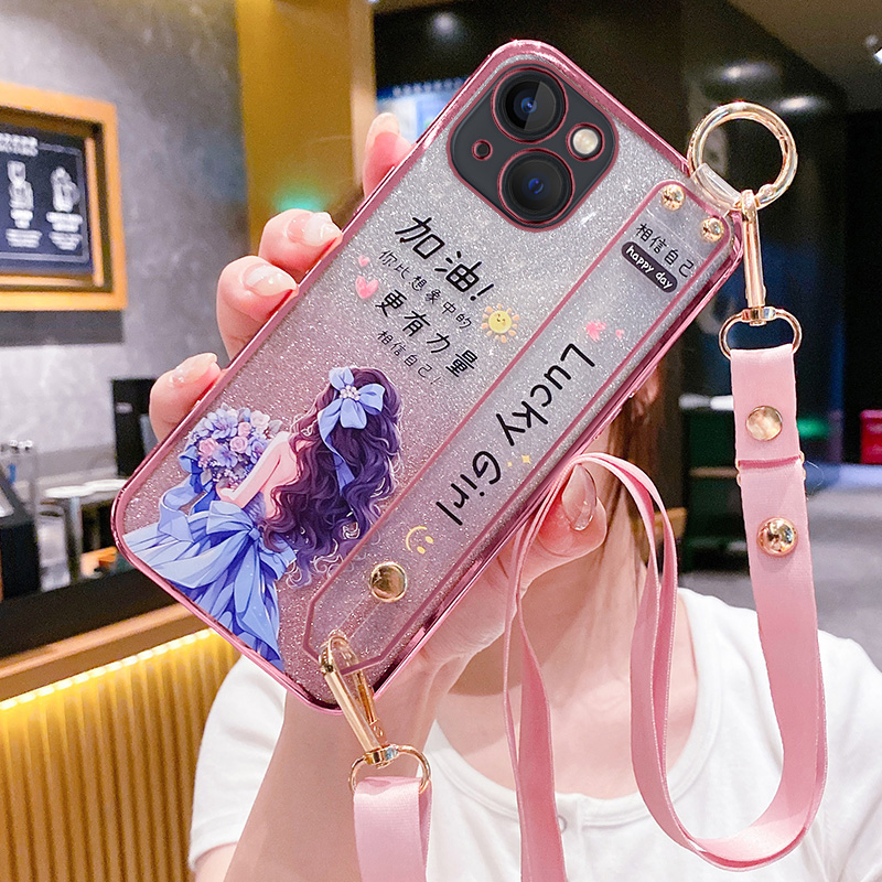 苹果13手机壳幸运女孩