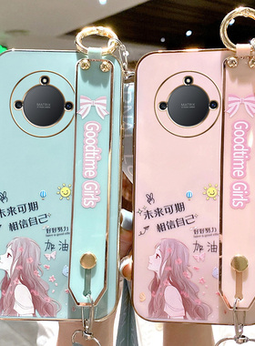 适用于华为荣耀X40手机壳RMO一AN00保护5G硅胶套honor全包防摔x4o软壳RMOAN外壳x405g腕带挂绳ANOO女潮可爱RM