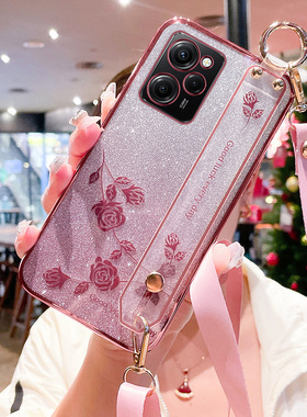 适用于红米note12pro极速版手机壳小米noto12por保护硅胶套prospeed全包防摔软壳redminote腕带not斜跨可背no