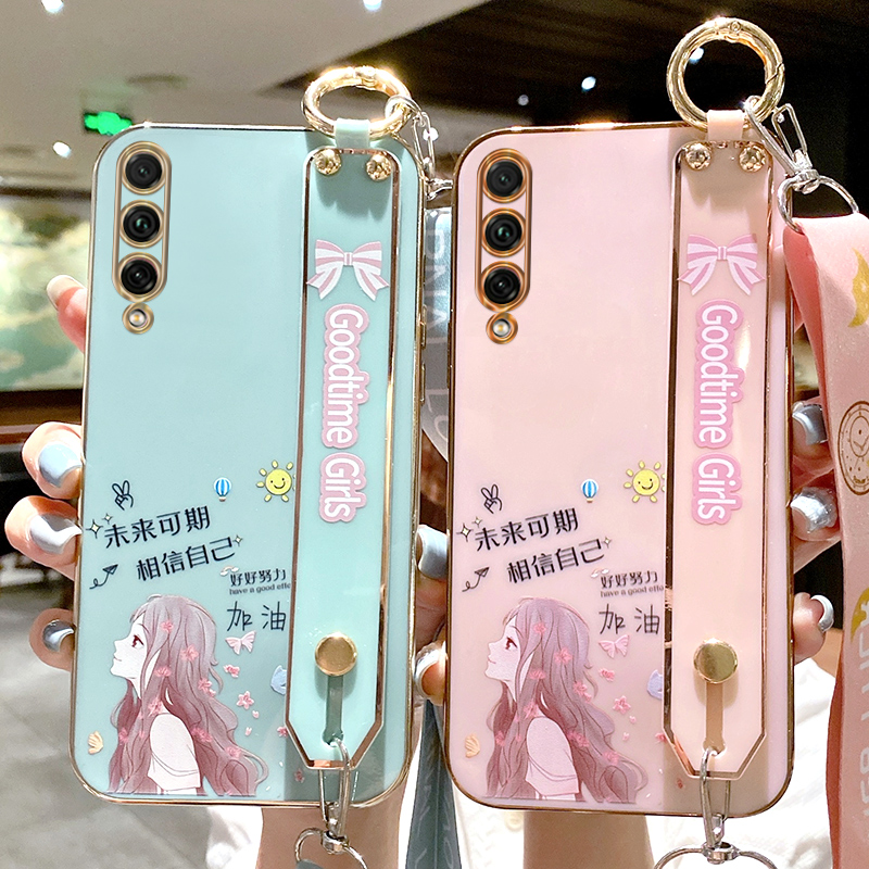适用于华为畅享10s手机壳AQM一AL00保护硅胶套TL全包防摔ALOO软壳AQMAL新款AQMALOO女潮小众设计感网红腕带挂