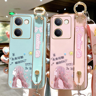 适用于vivoy100i手机壳vivo保护y100i硅胶套5G全包防摔V2279A软壳voviy可爱vovoy女viv0丫viviy腕带挂绳新款i