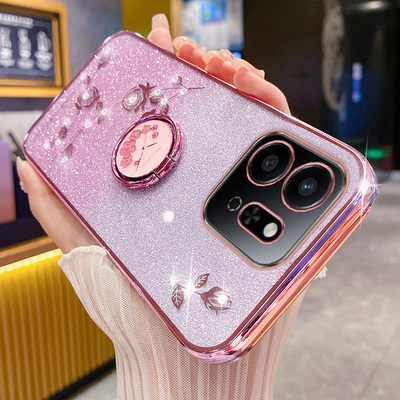 华为荣耀play9T手机壳玫瑰花支架