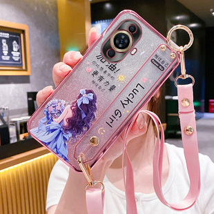 适用华为nova11手机壳nove11pro保护n11ultra硅胶套novo全包防摔nava软壳u腕带nowa可背带挂绳p少女捧花por心