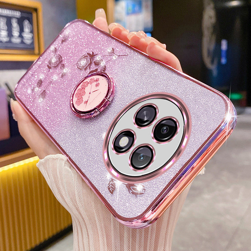 适用oppoa6l手机壳玫瑰花支架