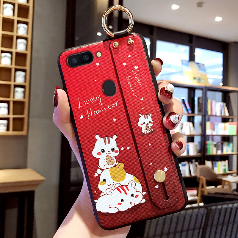 艾欧芭适用于oppor11手机壳OPPO R11保护硅胶套opoo防摔软壳卡通挂绳女