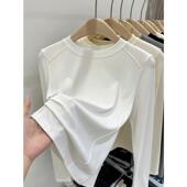 内搭打底衫 春款 正肩上0201z 大码 胖mm修身 圆领长袖 T恤女2026新款