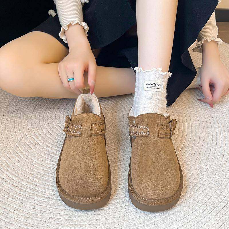 春秋勃肯靴女2026新款加绒加厚保暖一脚蹬乐福鞋舒适博肯鞋0113z,女鞋,勃肯鞋/软木鞋,淘宝优惠券,粉丝福利购,淘宝优惠卷