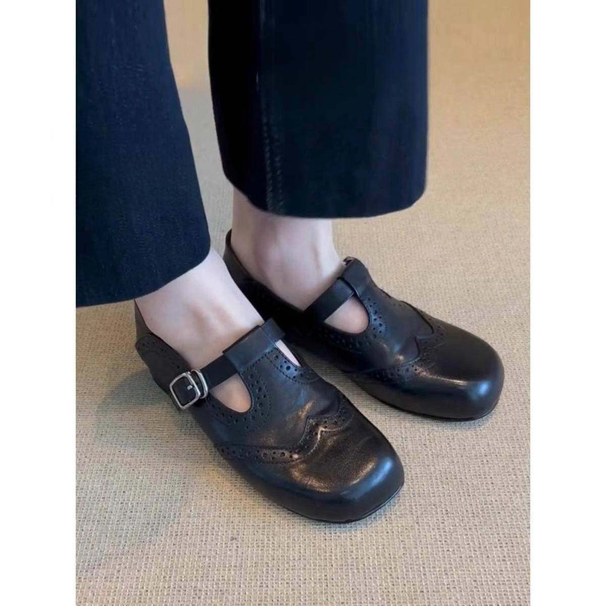 春秋2026新款勃肯鞋圆头玛丽珍单鞋女英伦风覆古平底小皮鞋0125z,女鞋,勃肯鞋/软木鞋,淘宝优惠券,粉丝福利购,淘宝优惠卷