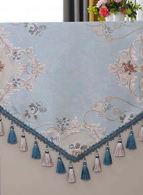 冰箱盖布欧式防尘单双开门防尘罩套顶帘轻奢洗衣机盖巾布0523g