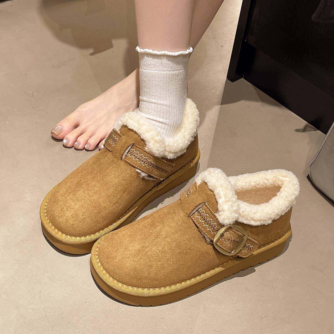 春季加绒勃肯鞋女2026新款全包休闲百搭搭扣东北毛毛大鞋0116z,女鞋,勃肯鞋/软木鞋,淘宝优惠券,粉丝福利购,淘宝优惠卷